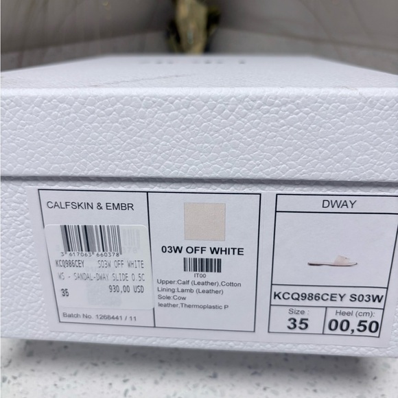 DWAY Dior Women’s White Slide Sandals - Paris Logo Sz:5 - Picture 8 of 8